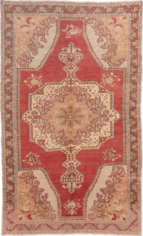 Vintage Oushak Area Rug (4' x 7')